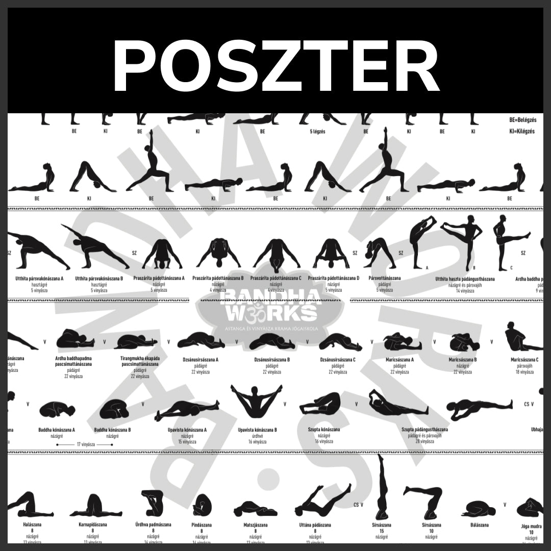 Astanga Vinyásza Jóga poszter (első sorozat)